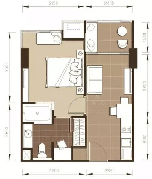 IDEO Mix Sukhumvit 103, Bangkok, Soi Udom Suk 3, Sukhumvit Road, Bang Na, Bangkok, 1 Bedroom, 32 sqm, Condo For Rent, by Savita Pothong, 500377348 - DDproperty.com