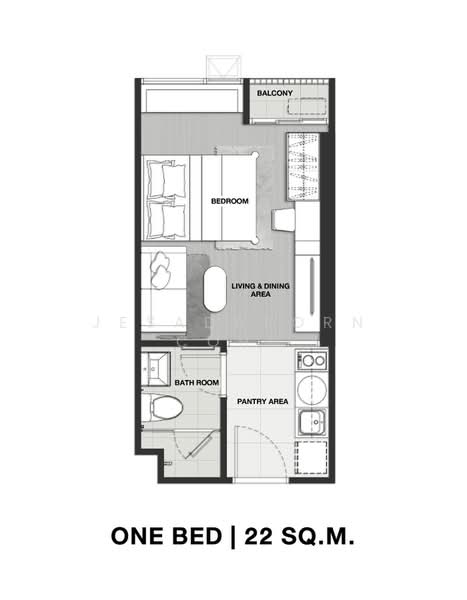 Knightsbridge Prime Onnut, Bangkok, Soi On Nut 1/1 Sukhumvit Road77, Phra Kanong Nua, Watthana, Bangkok, 1 Bedroom, 23 sqm, Condo For Sale, by Jesadakorn Cohn, 500378195 - DDproperty.com