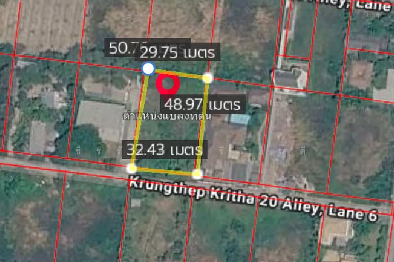 Land at Bangkok Kreetha 18, Intersection 3, Bangkok, ซอย กรุงเทพกรีฑา 18 แยก 3, Saphan Sung, Saphan Sung, Bangkok, , 1,600 sqm, Land For Sale, by ธีรรัชต์ ศรีเล็กดี, 500379344 - DDproperty.com