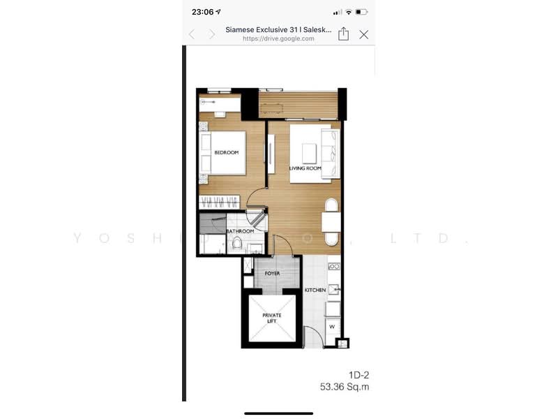 Siamese Exclusive Sukhumvit 31, Bangkok, 75 Soi Sukhumvit 31, Khlong Tan Nua, Watthana, Bangkok, 1 Bedroom, 53 sqm, Condo For Rent, by Yoshida Co., Ltd., 500379394 - DDproperty.com