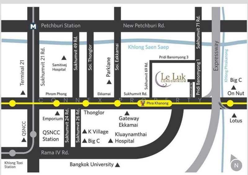 Le Luk Condominium, Bangkok, 1599 291 Sukhumvit Rd, Phra Kanong Nua, Watthana, Bangkok, 1 Bedroom, 49 sqm, Condo For Rent, by Connex Property, 500379642 - DDproperty.com