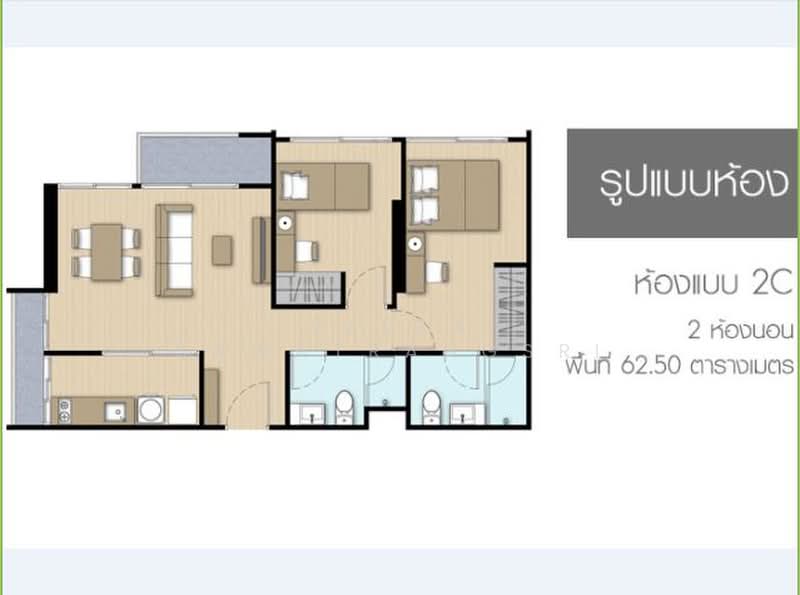 The Parkland Phetkasem-Thapra, Bangkok, 99 Petchkasem Road, Wat Tha Pra, Bangkok Yai, Bangkok, 2 Bedrooms, 73 sqm, Condo For Sale, by Veera Sawatrangsri, 500380107 - DDproperty.com
