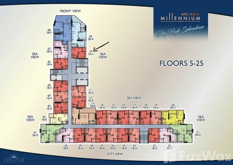 Arcadia Millennium Tower, Chon Buri (Pattaya), Pattaya 3rd Road, Nong Pru, Bang Lamung (Pattaya), Chon Buri (Pattaya), 1 Bedroom, 29 sqm, Condo For Sale, by Achitaphop Klinpipat, 500380396 - DDproperty.com