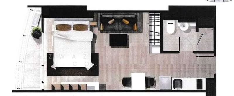 Sky Walk Residences, Bangkok, 1599 Sukhumvit Road, Phra Kanong Nua, Watthana, Bangkok, Studio, 37 sqm, Condo For Rent, by Fazwaz (Thailand) Co., Ltd., 500380475 - DDproperty.com