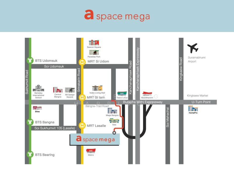 A Space Mega Bangna, Samut Prakan, Bangna-Trad Road, Bang Kaeo, Bang Plee, Samut Prakan, 1 Bedroom, 29 sqm, Condo For Sale, by Marketing Harrison, 500382701 - DDproperty.com
