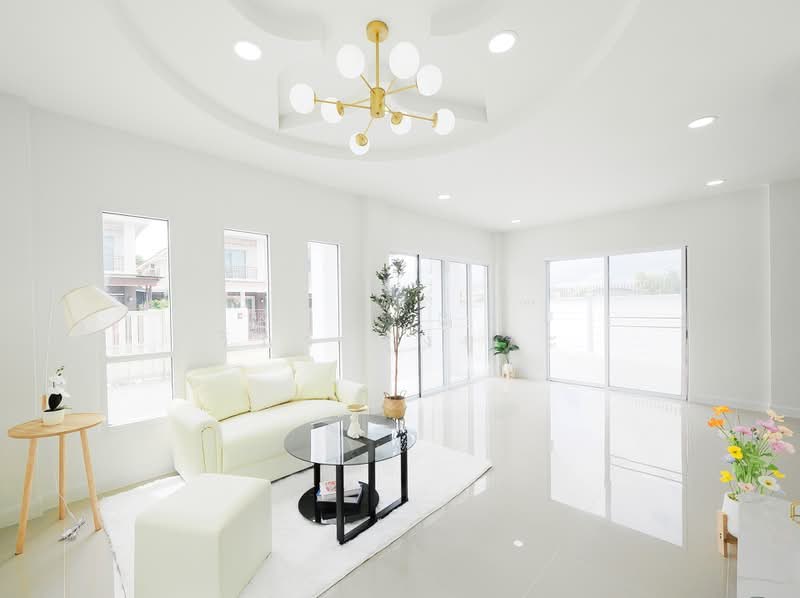 บ้านรีโนเวทใหม่ บ้านเดี่ยว 2 ชั้น ม.กรีนเนอรี่ บาย นิราวิลล์ ขนาด 63.1 ตร.ว. 3ห้องนอน 2ห้องน้ำ 1ห้, Samut Sakhon, ถนนเลียบคลองสี่, Bang Nam Chut, Muang Samut Sakhon, Samut Sakhon, 3 Bedrooms, 350 sqm, Single Detached House For Sale, by wipa รุ่งธุระ, 500383125 - DDproperty.com