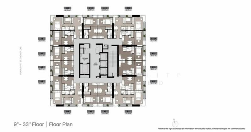 Noble Form Thonglor, Bangkok, Sukhumvit 55, Khlong Tan Nua, Watthana, Bangkok, 2 Bedrooms, 74 sqm, Condo For Sale, by A LIST ELITE SELECTED, 500383846 - DDproperty.com