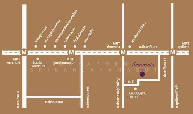 Amaranta Residence, Bangkok, Soi Pracha Rat 5, Pracharat Bumpan Road, Huai Khwang, Bangkok, 1 Bedroom, 33 sqm, Condo For Rent, by Anyaporn Srikanlayanabut, 500383982 - DDproperty.com
