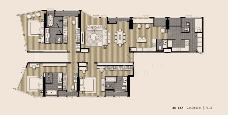 Coco Parc, Bangkok, 1150 Rama 4 Road, Khlong Toei, Bangkok, 4 Bedrooms, 256 sqm, Condo For Sale, by A LIST ELITE SELECTED, 500385037 - DDproperty.com