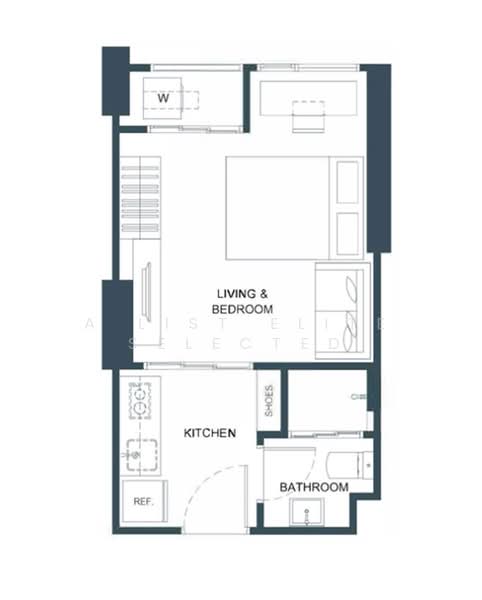 FLO by Sansiri : โฟล บาย แสนสิริ, กรุงเทพ, ถ.สมเด็จเจ้าพระยา, คลองสาน, กรุงเทพ, 25 ตร.ม., คอนโด ขาย, โดย A LIST ELITE SELECTED, 500385071 - DDproperty.com