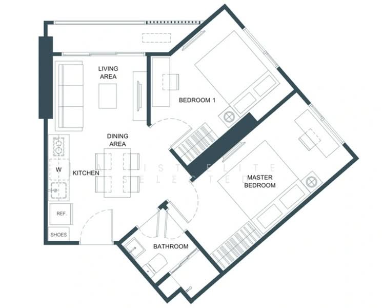 FLO by Sansiri : โฟล บาย แสนสิริ, กรุงเทพ, ถ.สมเด็จเจ้าพระยา, คลองสาน, กรุงเทพ, 48 ตร.ม., คอนโด ขาย, โดย A LIST ELITE SELECTED, 500385077 - DDproperty.com