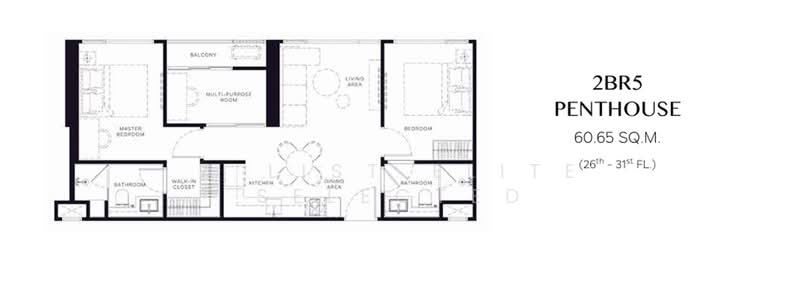 Origin Residences Sukhumvit, Bangkok, Phra Kanong, Khlong Toei, Bangkok, 2 Bedrooms, 61 sqm, Condo For Sale, by A LIST ELITE SELECTED, 500385157 - DDproperty.com
