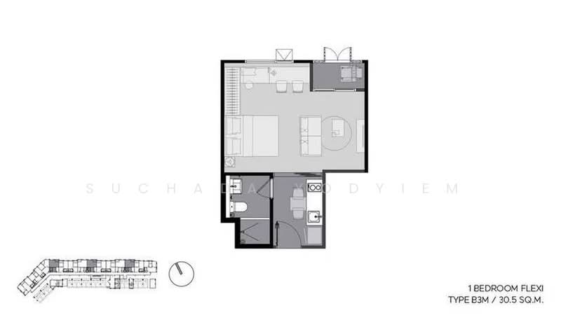 Aspire Sukhumvit-On Nut, Bangkok, Soi On Nut 21, Sukhumvit 77 Road, Suan Luang, Bangkok, 1 Bedroom, 30 sqm, Condo For Sale, by Suchada Yodyiem, 500388914 - DDproperty.com