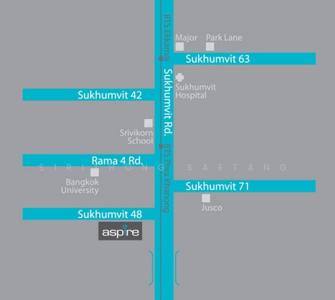 Aspire Sukhumvit 48 : แอสปาย สุขุมวิท 48, กรุงเทพ, ซอยสุขุมวิท 48 ถนนสุขุมวิท แขวงพระโขนง เขตคลองเตย กรุงเทพมหานคร, พระโขนง, คลองเตย, กรุงเทพ, 54 ตร.ม., คอนโด ขาย, โดย Sirithong Saetang, 500389013 - DDproperty.com