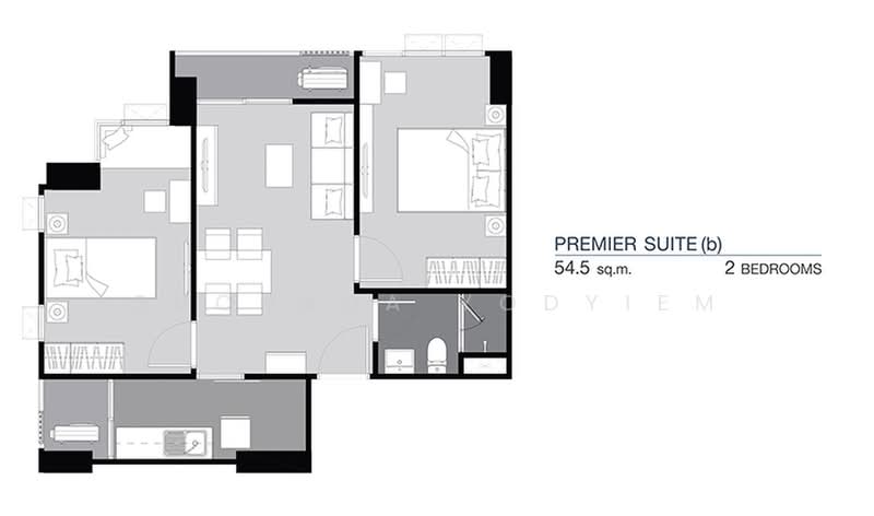 Supalai Loft Prajadhipok-Wongwian Yai, Bangkok, Prajadhipok Road, Somdet Chao Phraya, Khlong San, Bangkok, 2 Bedrooms, 54 sqm, Condo For Sale, by Suchada Yodyiem, 500389177 - DDproperty.com