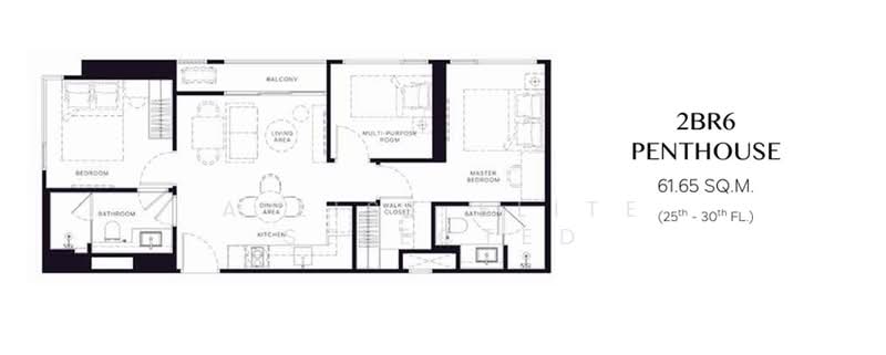 Origin Residences Sukhumvit, Bangkok, Phra Kanong, Khlong Toei, Bangkok, 2 Bedrooms, 63 sqm, Condo For Sale, by A LIST ELITE SELECTED, 500390816 - DDproperty.com