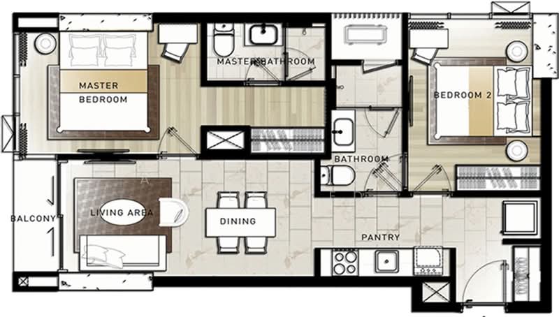 Hyde Sukhumvit 11, Bangkok, 11 Soi Sukhumvit 11, Khlongtoei Nua, Watthana, Bangkok, 2 Bedrooms, 57 sqm, Condo For Sale, by A LIST ELITE SELECTED, 500390907 - DDproperty.com