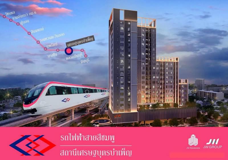 JW Station @ Ramintra, Bangkok, Ram Intra Road, Min Buri, Bangkok, 2 Bedrooms, 43 sqm, Condo For Rent, by Sirithong Saetang, 500391301 - DDproperty.com