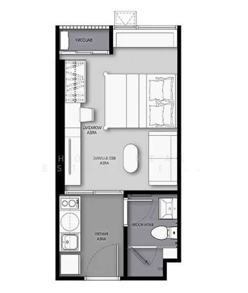 Knightsbridge Prime Onnut, Bangkok, Soi On Nut 1/1 Sukhumvit Road77, Phra Kanong Nua, Watthana, Bangkok, Studio, 23 sqm, Condo For Sale, by HOME Real Estate Service, 500391442 - DDproperty.com