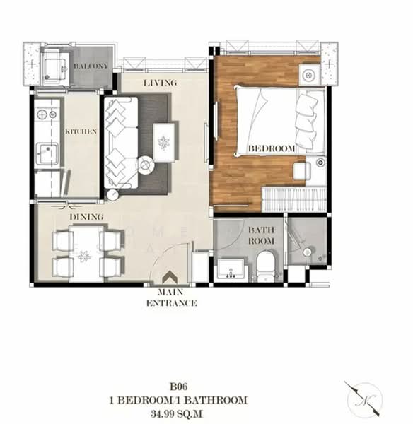 Mayfair Place Sukhumvit 50 : เมย์แฟร์ เพลส สุขุมวิท 50, กรุงเทพ, ซอยสุขุมวิท 50, พระโขนง, คลองเตย, กรุงเทพ, 35 ตร.ม., คอนโด ขาย, โดย HOME Real Estate Service, 500391457 - DDproperty.com