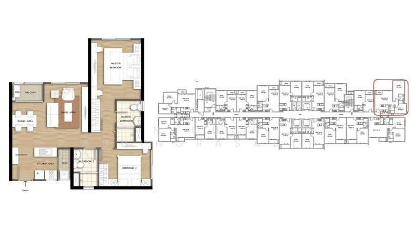 S&S Sukhumvit 101/1, Bangkok, 188 Sukhumvit 101/1 Road, Bang Na, Bangkok, 2 Bedrooms, 66 sqm, Condo For Rent, by Intouch Abhinorasaeth, 500395286 - DDproperty.com
