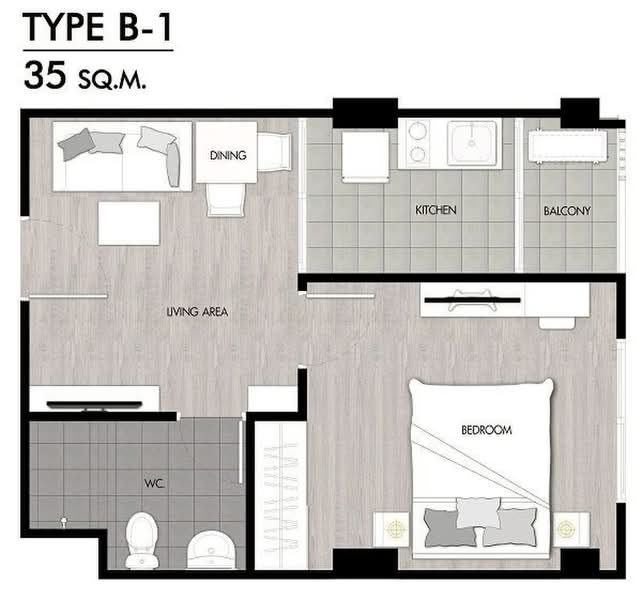 The Niche ID Rama 2, Bangkok, Rama 2 Road, Bangmot, Chom Thong, Bangkok, 1 Bedroom, 35 sqm, Condo For Sale, by คุณภัคพันธุ์, 500398183 - DDproperty.com