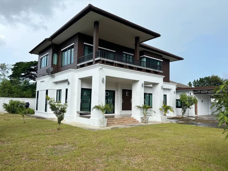 A house for rent near Big C Don Chan, Chiang Mai Rental Price: 50,000THB/month Property ID: No.7H180, Chiang Mai, Chai Sa Than, Saraphi, Chiang Mai, 4 Bedrooms, 400 sqm, Single Detached House For Rent, by Baandeedee Chiangmai, 500398318 - DDproperty.com