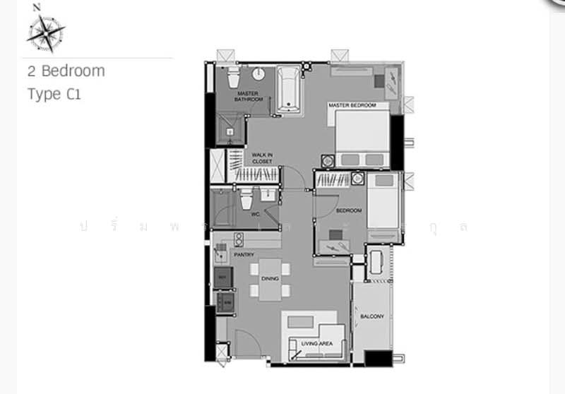 Rhythm Phahol-Ari, Bangkok, 1377 Phaholyothin Road, Samsen Nai, Phaya Thai, Bangkok, 2 Bedrooms, 67 sqm, Condo For Rent, by ปริ่มพร เลขะวรกุล, 500399212 - DDproperty.com