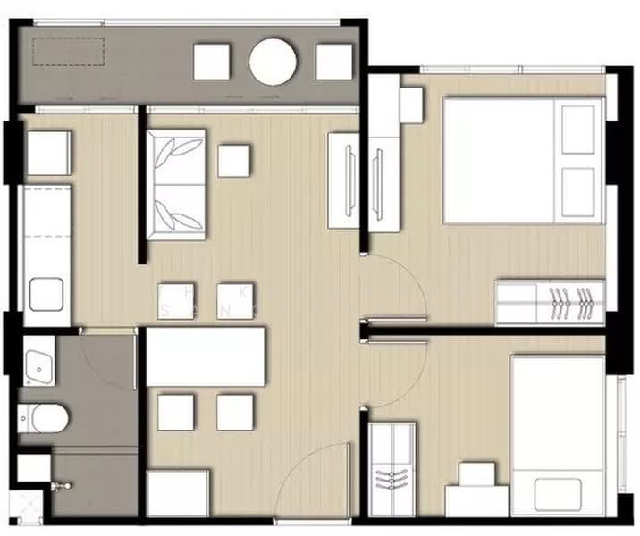 Elio Del Ray, Bangkok, 95 Sukhumvit 64 Road, Bang Chak, Phra Khanong, Bangkok, 2 Bedrooms, 45 sqm, Condo For Rent, by Thikhamporn Sanguansiri, 500399286 - DDproperty.com