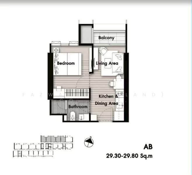 Whizdom Connect Sukhumvit, Bangkok, 1 Soi Piyibut 1, Sukhumvit Road, Bang Na, Bangkok, 1 Bedroom, 30 sqm, Condo For Sale, by Fazwaz (Thailand) Co., Ltd., 500399609 - DDproperty.com