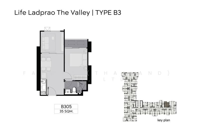 Life Ladprao Valley : ไลฟ์ ลาดพร้าว แวลลีย์, กรุงเทพ, ถนนพหลโยธิน, จอมพล, จตุจักร, กรุงเทพ, 35 ตร.ม., คอนโด ให้เช่า, โดย Fazwaz (Thailand) Co., Ltd., 500400368 - DDproperty.com