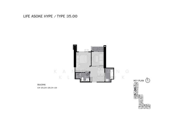 Life Asoke Hype, Bangkok, 339 Chaturathit Rd, Makkasan, Ratchathewi, Bangkok, 1 Bedroom, 35 sqm, Condo For Sale, by Kang-Kang Klangnok, 500402181 - DDproperty.com