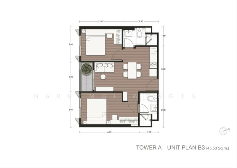 NUE Epic Asoke-Rama 9, Bangkok, Rama 9 Road, Huai Khwang, Bangkok, 1 Bedroom, 46 sqm, Condo For Sale, by Naruemol Wongta, 500403315 - DDproperty.com