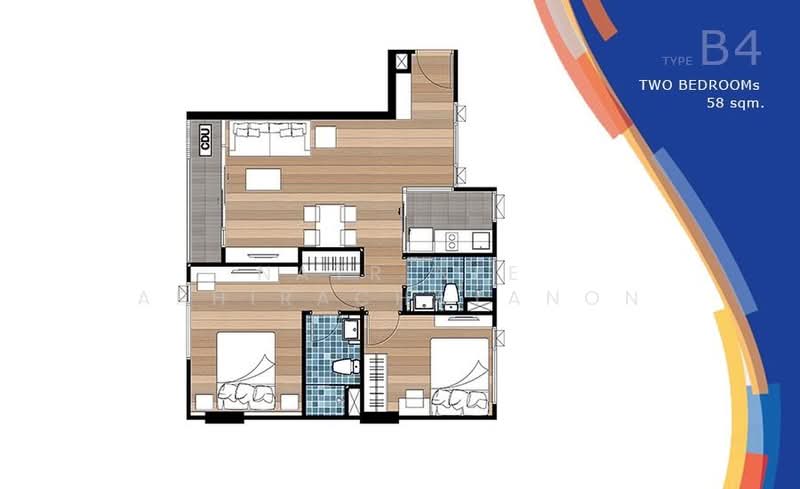 MeStyle @ Sukhumvit-Bangna, Bangkok, Soi Bang Na-Trat 23, Bang Na, Bangkok, 2 Bedrooms, 58 sqm, Condo For Rent, by Natrinee Aphirachatanon, 500403461 - DDproperty.com