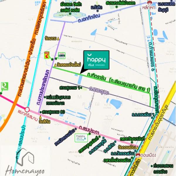 แฮปปี้วิลล์ ดอนเมือง-เทิดราชัน, กรุงเทพ, สีกัน, ดอนเมือง, กรุงเทพ, 115 ตร.ม., ทาวน์เฮ้าส์ ขาย, โดย AJHOMECENTER - คุณเอ็กซ์, 500403731 - DDproperty.com