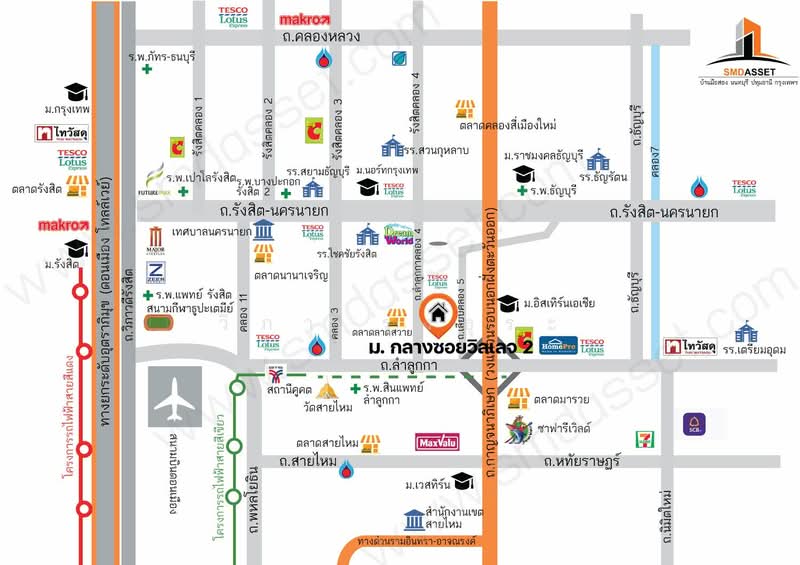 ม.กลางซอยวิลเลจ2, Pathum Thani, Lat Sawai, Lam Luk Ka, Pathum Thani, 3 Bedrooms, 180 sqm, Townhouse For Sale, by wipa รุ่งธุระ, 500404405 - DDproperty.com
