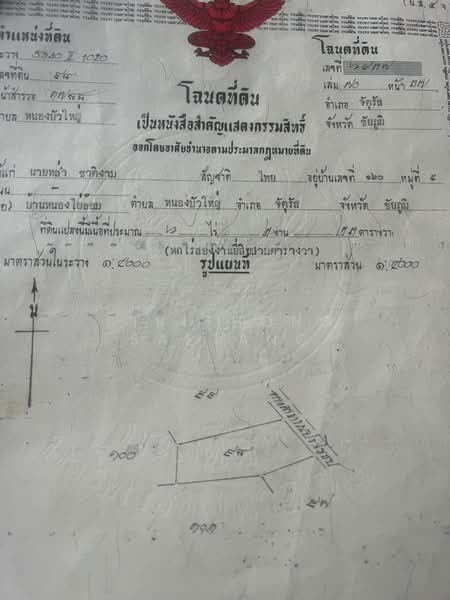 ขายที่ดินชัยภูมิ ต่ำกว่าประเมิน 6-2-23 ไร่ ตำบลหนองบัวใหญ่ อำเภอจัตุรัส จังหวัดชัยภูมิ, ชัยภูมิ, 201, หนองบัวใหญ่, จัตุรัส, ชัยภูมิ, 10,492 ตร.ม., ที่ดิน ขาย, โดย Sirithong Saetang, 500407353 - DDproperty.com