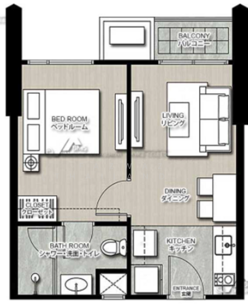 The Edge Sukhumvit 23, bangkok, 6 Soi Sukhumvit 23, Khlongtoei Nua, Watthana, Bangkok, 1 Bedroom, 34 sqm, Condo For Sale, by Fazwaz (Thailand) Co., Ltd., 500407388 - DDproperty.com