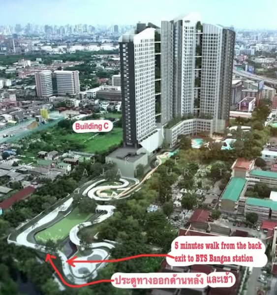 IDEO O2 Bangna, Bangkok, 195 Sanphawut Road, Bang Na Tai, Bang Na, Bangkok, 1 Bedroom, 33 sqm, Condo For Rent, by Jakree Buajatturat, 500409093 - DDproperty.com