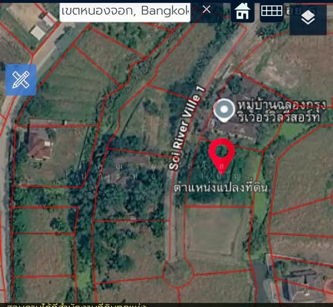 ที่ดินเปล่า 1 ไร่ 31 ตร.ว. ที่ดิน หมู่บ้านฉลองกรุงริเวอร์วิลล์ รีสอร์ท ซอยฉลองกรุง6, Bangkok, ถนนฉลองกรุง, Lam Phak Chi, Nong Chok, Bangkok, , 1,724 sqm, Land For Sale, by คุณ ผ่องใส เปาะทอง (อัญ), 500409388 - DDproperty.com