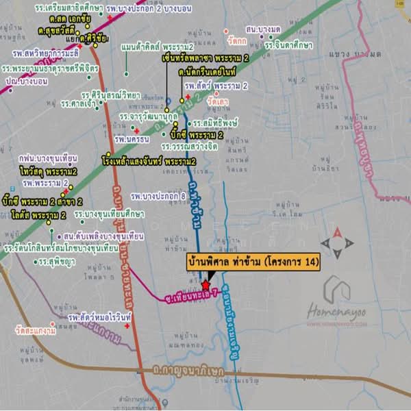 บ้านพิศาล โครงการ 14, กรุงเทพ, แสมดำ, บางขุนเทียน, กรุงเทพ, 130 ตร.ม., ทาวน์เฮ้าส์ ขาย, โดย AJHOMECENTER- คุณติ๊ก, 500410630 - DDproperty.com