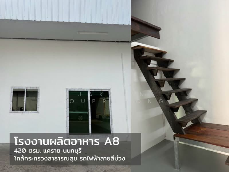 ให้เช่าโรงงาน ผลิตอาหาร เครื่องสำอาง มาตรฐาน GMP เรวดี ถนนติวานนท์ นนทบุรี, Nonthaburi, Talat Kwan, Muang Nonthaburi, Nonthaburi, , 420 sqm, Warehouse/Factory For Rent, by Jakarin Houpramong, 500410976 - DDproperty.com
