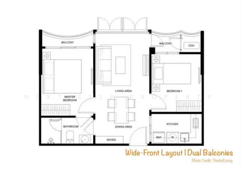 Kawa Haus, Bangkok, 95 Soi Rim Khlong, Phra Kanong Nua, Watthana, Bangkok, 2 Bedrooms, 51 sqm, Condo For Sale, by Sunny Next Step Property, 500411102 - DDproperty.com