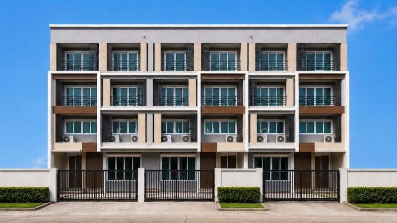 Home Office for Rent – 3.5-Storey Building with Elevator 100 m. from BTS Yellow Line – Srinakarin 38, Bangkok, ซอยศรีนครินทร์ 45, Nong Bon, Prawet, Bangkok, 3 Bedrooms, 348 sqm, Townhouse For Rent, by Khun Ming, 500411287 - DDproperty.com