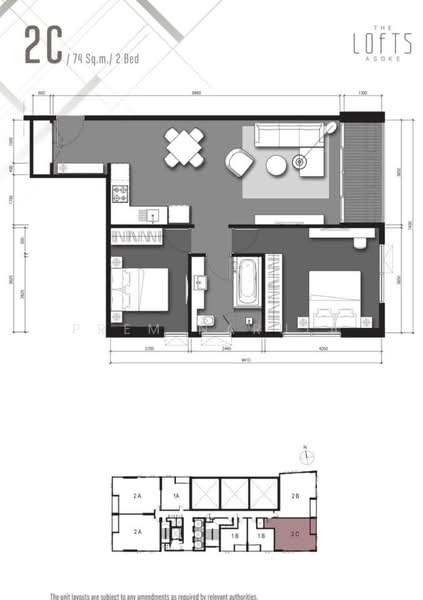 The Lofts Asoke : เดอะ ลอฟท์ อโศก, กรุงเทพ, ถนนสุขุมวิท 21, คลองเตยเหนือ, วัฒนา, กรุงเทพ, 75 ตร.ม., คอนโด ให้เช่า, โดย Prima Realty (International) Co., Ltd., 500411317 - DDproperty.com