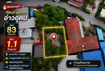 ขาย - ขายที่ดินทำเลทอง ศักยภาพสูง 83 ตรว. อ่าวอุดม ศรีราชา, ชลบุรี