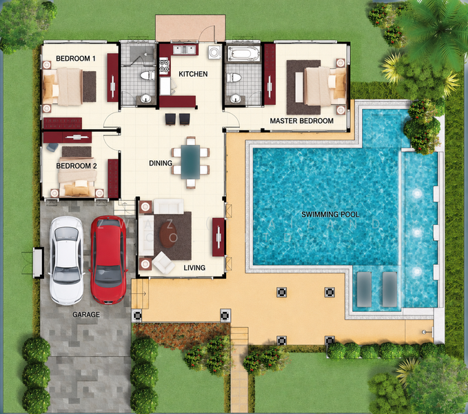 3BR Pool Villa at Baan Dusit Pattaya Hill 5 Huai Yai Investment, Chon Buri (Pattaya), Huai Yai, Bang Lamung (Pattaya), Chon Buri (Pattaya), 3 Bedrooms, 266 sqm, Villa For Sale, by Fazwaz (Thailand) Co., Ltd., 500412155 - DDproperty.com