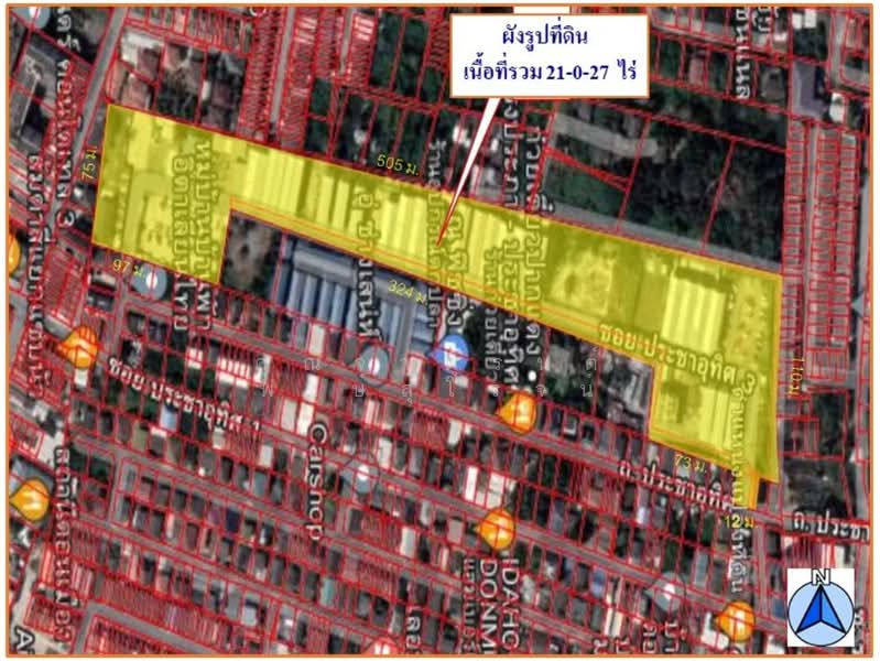 ที่ดินดอนเมือง, กรุงเทพ, สีกัน, ดอนเมือง, กรุงเทพ, 33,708 ตร.ม., ที่ดิน ขาย, โดย คุณจาตุรนต์ พงษ์สุโรจน์, 500412339 - DDproperty.com