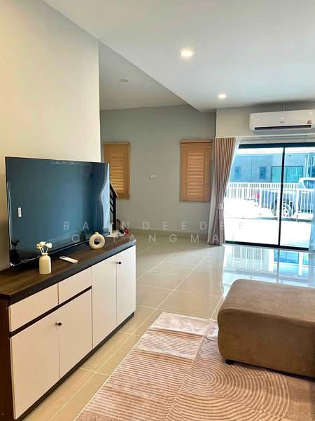 Townhome for rent near Payap University, Chiang Mai Rental Price: 23,000 THB / month No.6H348, Chiang Mai, San Klang, San Kamphaeng, Chiang Mai, 4 Bedrooms, 110 sqm, Townhouse For Rent, by Baandeedee Chiangmai, 500412430 - DDproperty.com
