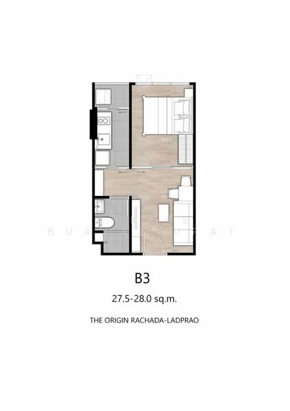 The Origin Ratchada-Ladprao : ดิ ออริจิ้น รัชดา - ลาดพร้าว, Bangkok, ซอยลาดพร้าว 23 ถนนลาดพร้าว, Chan Kasem, Chatuchak, Bangkok, 1 Bedroom, 27 sqm, Condo For Sale, by Jakree Buajatturat, 500412559 - DDproperty.com